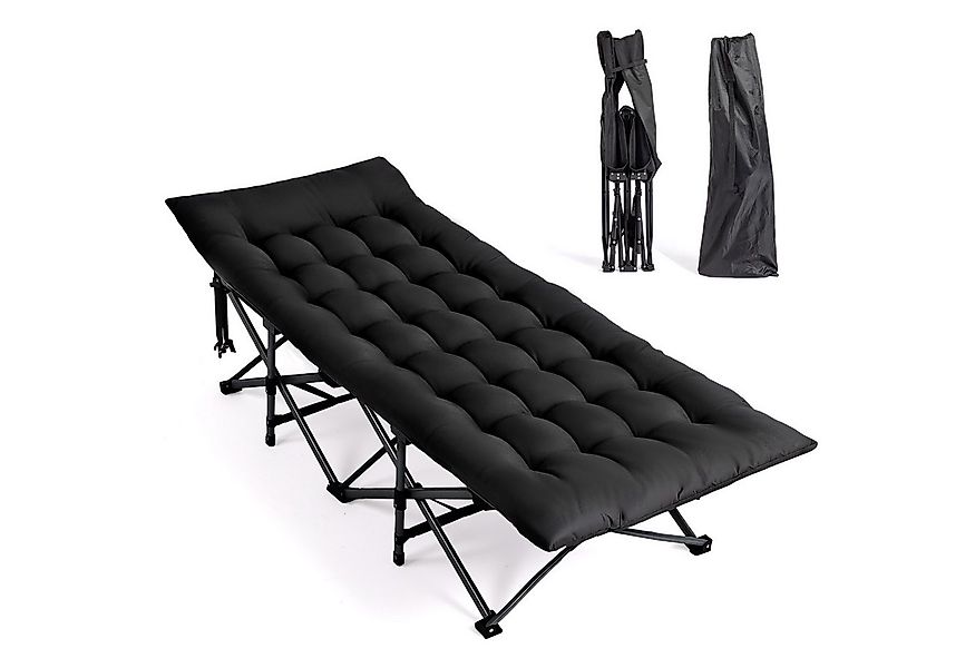 VINGLI Feldbett klappbar mit Matratze – Campingbett aus 600D Oxford Klappli günstig online kaufen