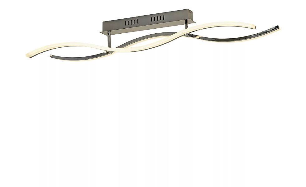 KHG LED-Deckenleuchte, chrom `Wavy` - silber - 108 cm - 15 cm - 11 cm - Lam günstig online kaufen