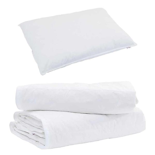 vidaXL 2-in-1 Bettdecke mit Kissen 2-Tlg Weiß Daunenfeder 3376358 günstig online kaufen