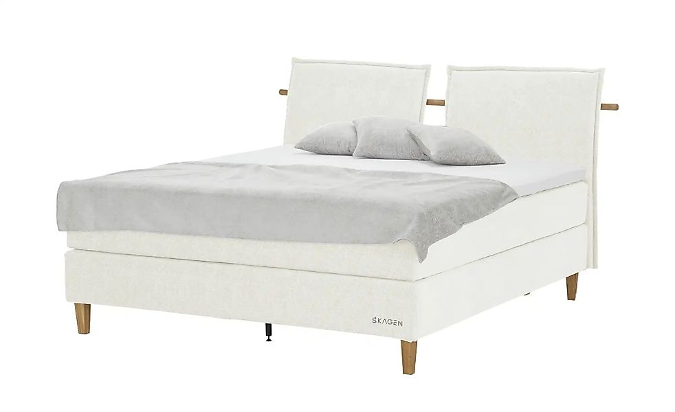 SKAGEN STUDIO Boxspringbett  Voodie ¦ creme ¦ Maße (cm): B: 202 H: 107 Bett günstig online kaufen