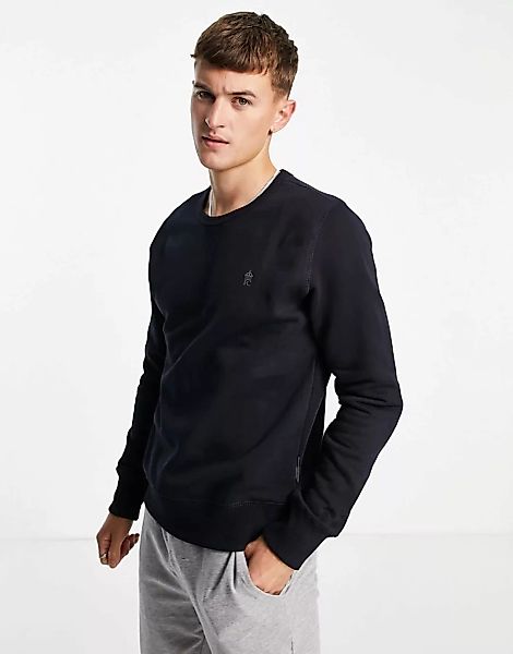 French Connection – Sweatshirt in Marineblau mit Rundhalsausschnitt günstig online kaufen