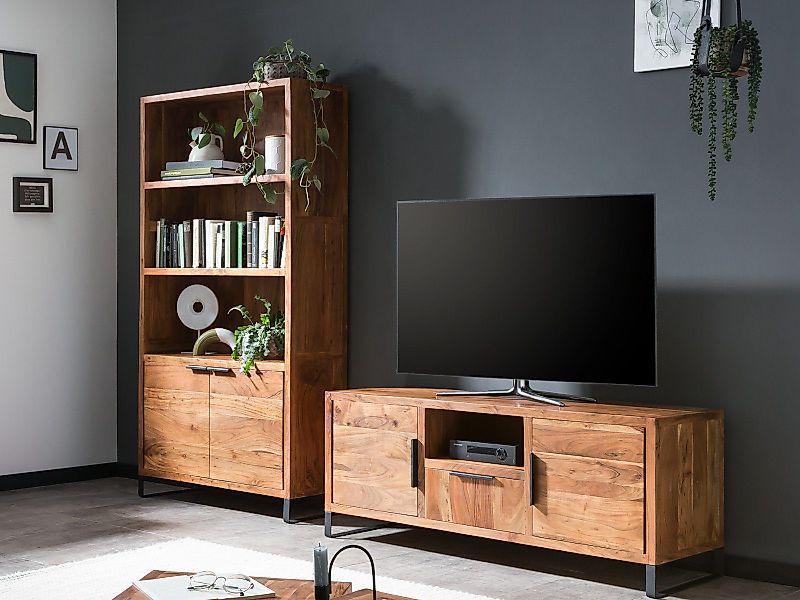 massivum Wohnwand Sydney I Bücherregal und günstig online kaufen
