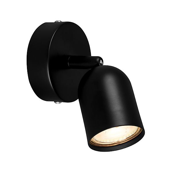Brilo Wandleuchte Tabo Schwenkbar GU10 Fassung 13 x 8 x 8,5 cm Schwarz günstig online kaufen