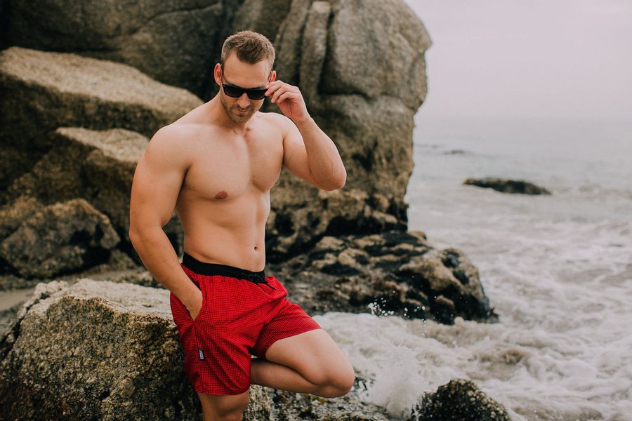 GUGGEN Mountain Badehose Badehose Herren Badeshorts günstig online kaufen