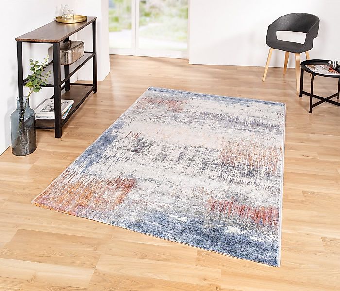 TaCa Home Teppich Vintage Designer Kurzflor, rechteckig, Höhe: 14 mm, Wohnz günstig online kaufen