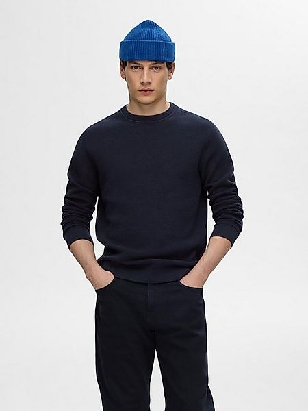 SELECTED HOMME Strickpullover SLHROSS LS KNIT STRUCTURE CREW NECK NOOS günstig online kaufen