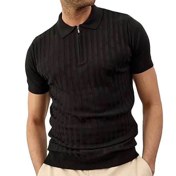 danger Poloshirt Herren Strick-T-Shirt – Rundhalsausschnitt, günstig online kaufen