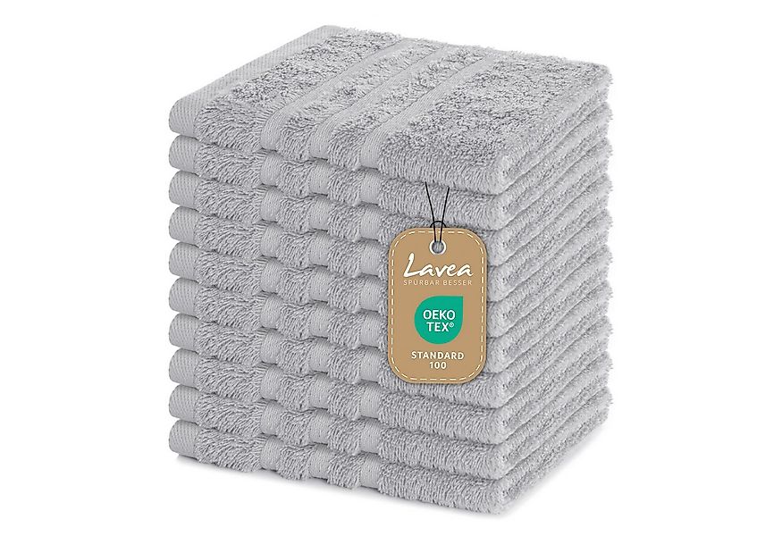 Lavea Handtuch Set Frottierserie Elena, Seiftuch - 100% Baumwolle (Set, 10- günstig online kaufen