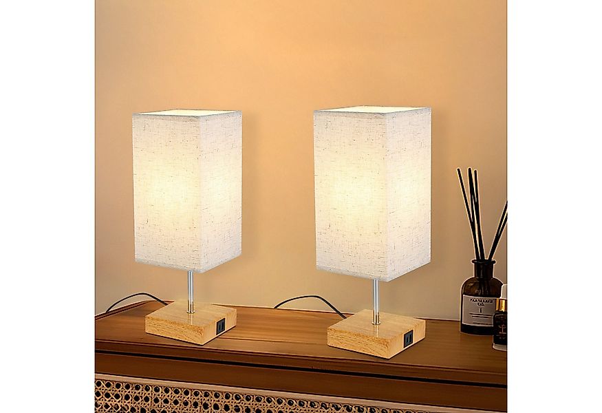 Nettlife Nachttischlampe Nachttischlampe touch dimmbar mit Ladefunktion USB günstig online kaufen