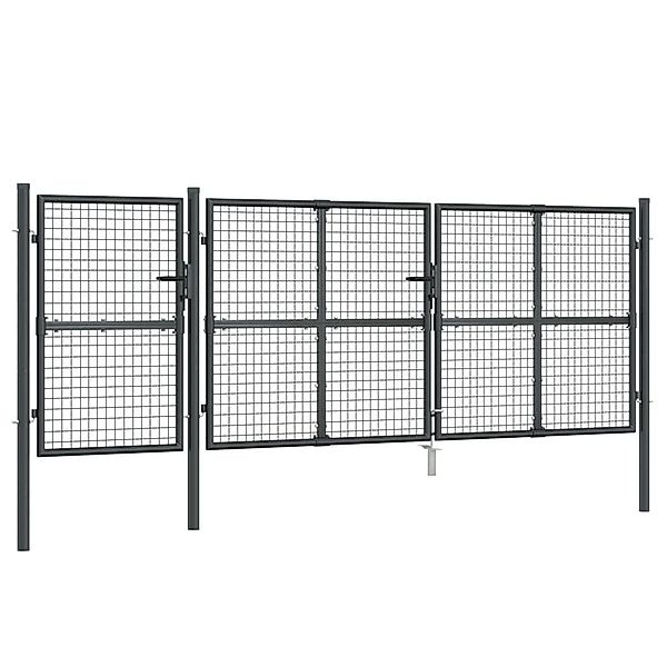vidaXL Gartentor Mesh-Gartentor Anthrazit 400x175 cm günstig online kaufen