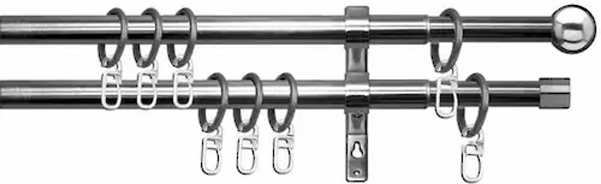 OTTO home Gardinenstange »Bari« Ø 19 mm 2 läufig-läufig ausziehbar stufenlo günstig online kaufen