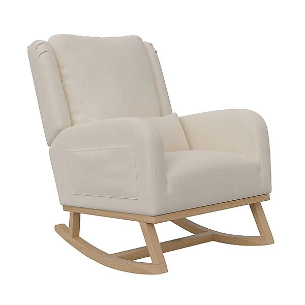 PXloue Schaukelstuhl 93x68x96cm Polsterstuhl mit Kissen-Relaxsessel mit Arm günstig online kaufen