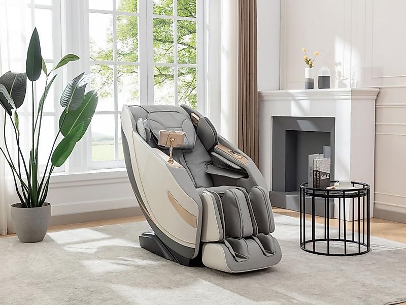 Massagesessel - Kunstleder - Zero-Gravity-System - Grau - MOWATA günstig online kaufen