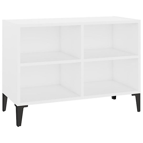 furnicato TV-Schrank mit Metallbeinen Weiß 69,5x30x50cm (1-St) günstig online kaufen