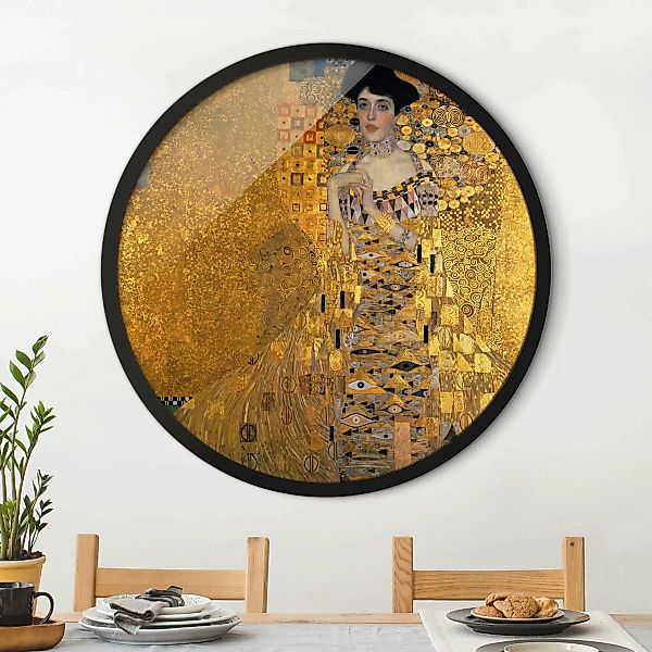 Rundes Gerahmtes Bild Gustav Klimt - Adele Bloch-Bauer I günstig online kaufen