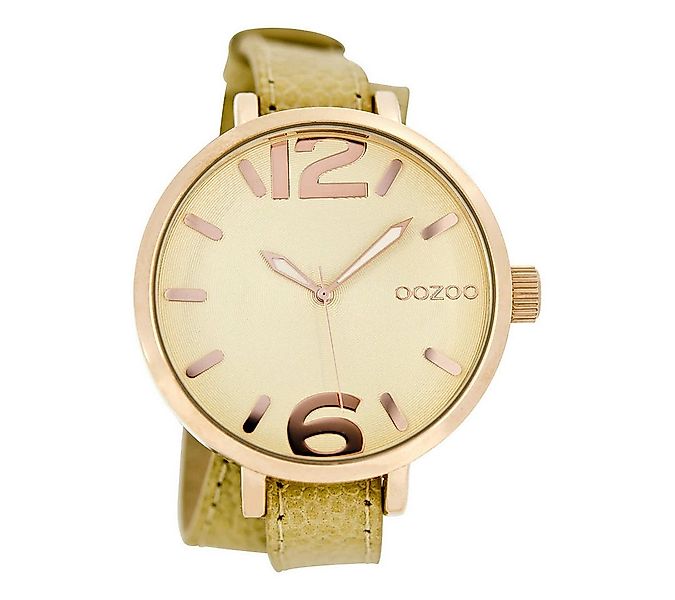 OOZOO Quarzuhr Damenuhr C6835 IP-Rose Wickelarmband sandfarben 45 mm C6835 günstig online kaufen