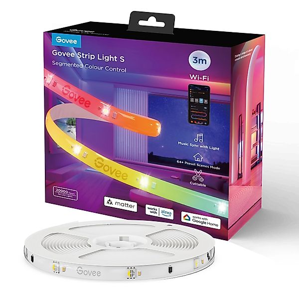 Govee LED Stripe LED-Streifen-Basisset H612FCD1, App steuerbar, mit Musikst günstig online kaufen