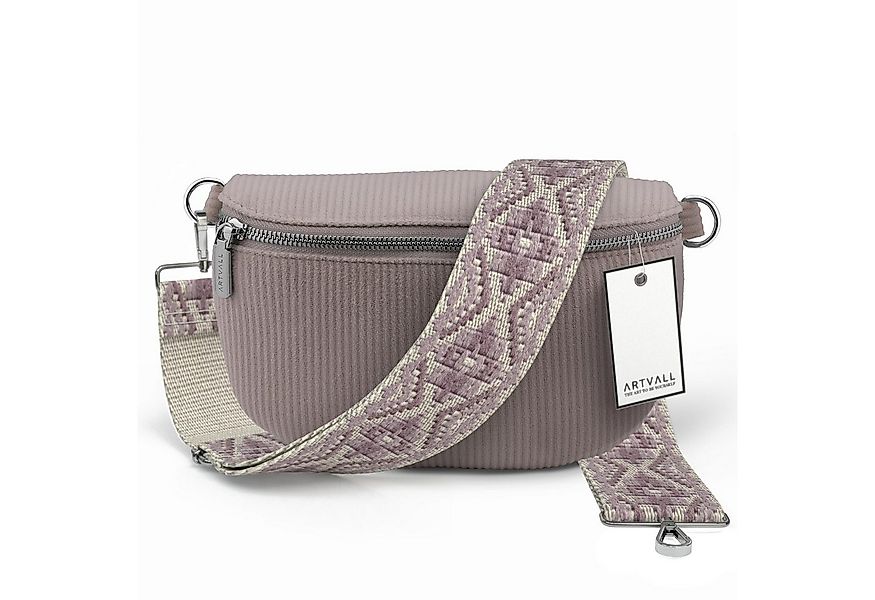ARTVALL Umhängetasche Cord Handtasche Brusttasche Crossbody Bag Rosé (Tasch günstig online kaufen