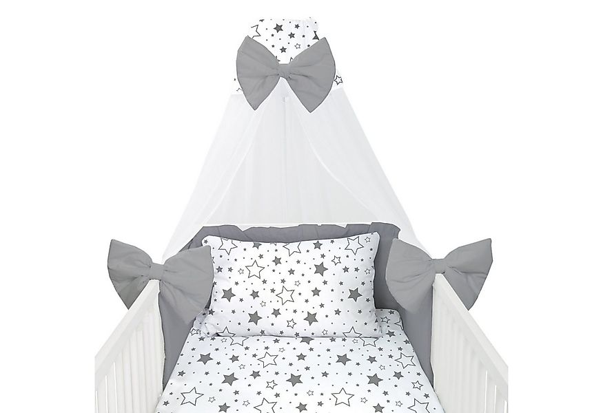 Amilian Babybettwäsche Set 7-teilig - Bettwäsche 100x135 - Kissenbezug 40x6 günstig online kaufen