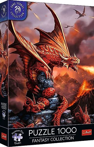 Trefl Puzzle Anne Stokes, Feuerdrachen, 1000 Teile, Premium Plus Puzzle, 10 günstig online kaufen