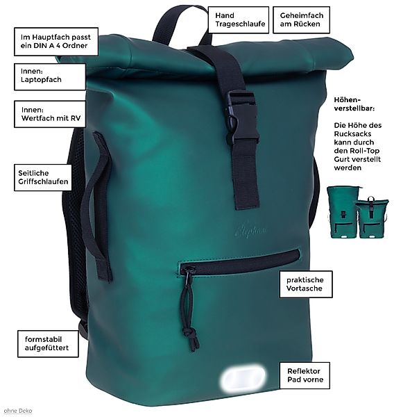 ELEPHANT Freizeitrucksack Time Bag aus Plane, günstig online kaufen