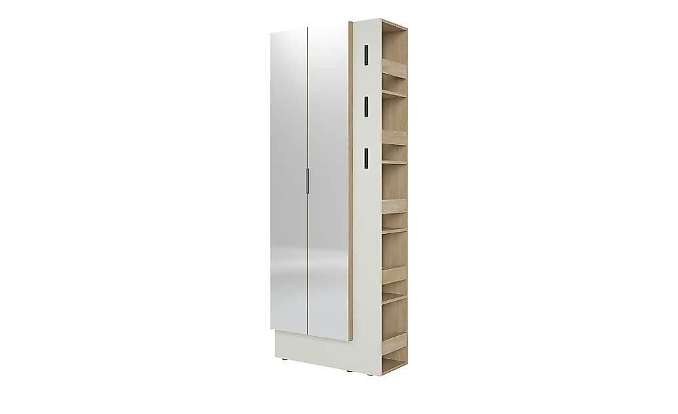 Kompaktgarderobe  Salo ¦ holzfarben ¦ Maße (cm): B: 76 H: 201,5 T: 37.0 Gar günstig online kaufen