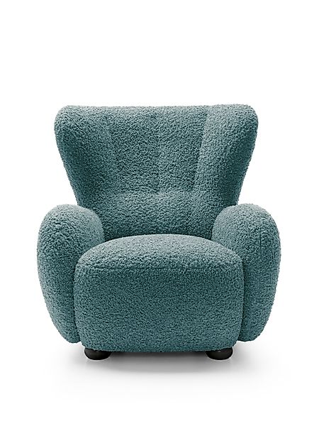Goldstoff Sessel HUGSY Relaxsessel Boucle mit günstig online kaufen