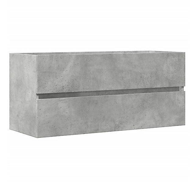 vidaXL Badezimmer-Set Waschbeckenunterschrank Betongrau 100x38,5x45 cm Holz günstig online kaufen