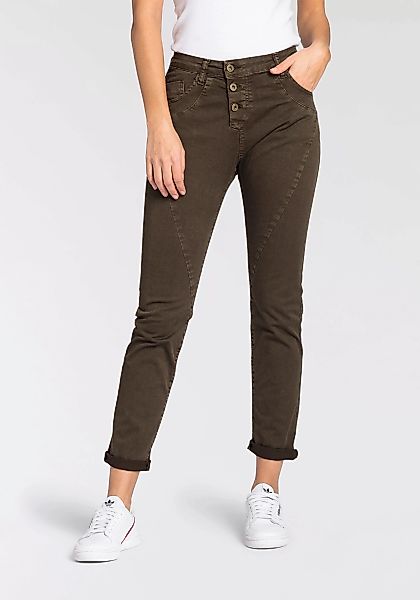 Please Jeans Röhrenhose Mit besonderer Knöpfung günstig online kaufen