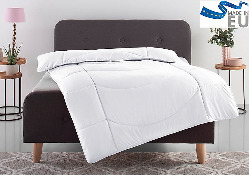 my home Microfaserbettdecke "Microlux, Bettdecke 135x200 cm, 155x220 cm, 20 günstig online kaufen