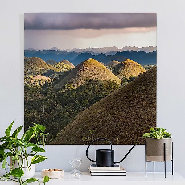 Leinwandbild Schokoladenhügel Landschaft günstig online kaufen