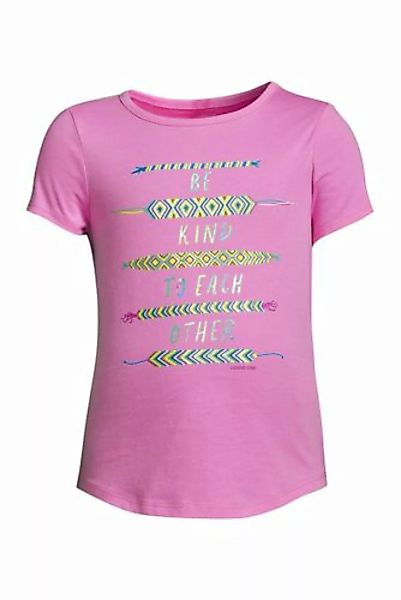 Kurzarm-Grafik-T-Shirt mit rundem Saum, Größe: 128-134, Sonstige, Baumwolle günstig online kaufen