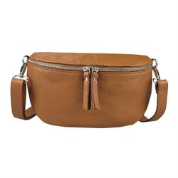 ITALYSHOP24 Bauchtasche Damen Leder Gürteltasche Hüfttasche günstig online kaufen