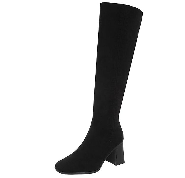 Ital-Design Elegante knöchelhohe Stiefel mit Blockabsatz für Damen High-Hee günstig online kaufen