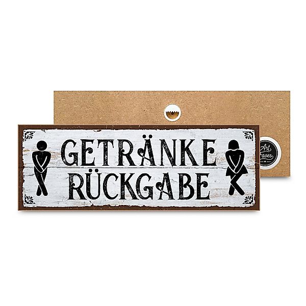 ARTFAVES Holzbild Holzschild mit Spruch - günstig online kaufen