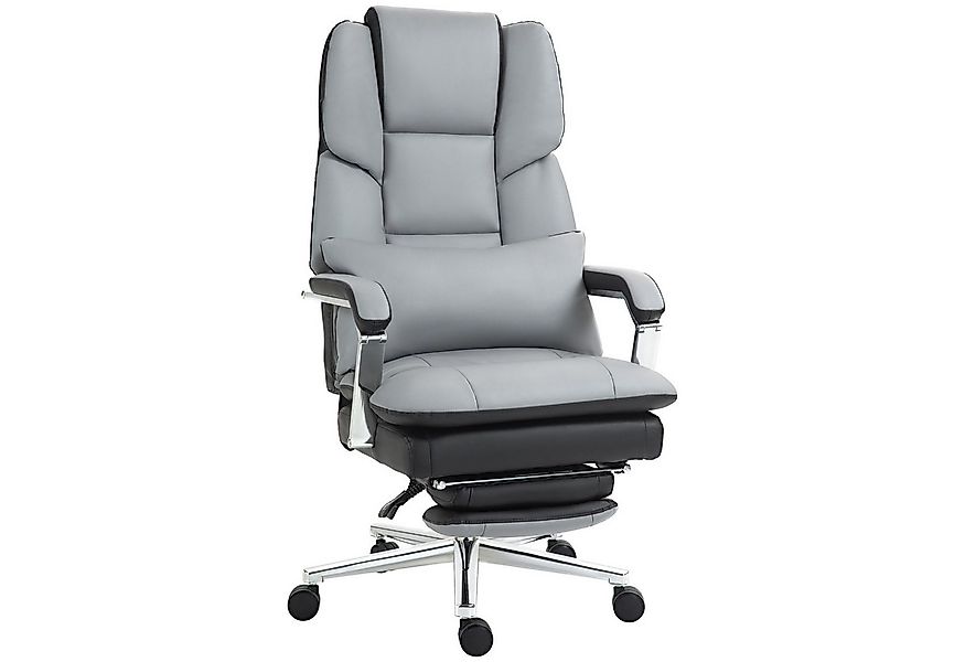 HOMCOM Schreibtischstuhl Bürostuhl, Drehstuhl mit Wippfunktion, Fußstütze ( günstig online kaufen