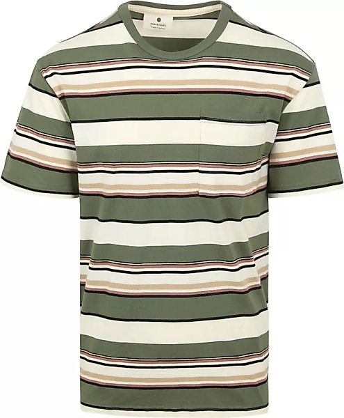 Anerkjendt Akkikki T-shirt Streifen Grün - Größe XL günstig online kaufen