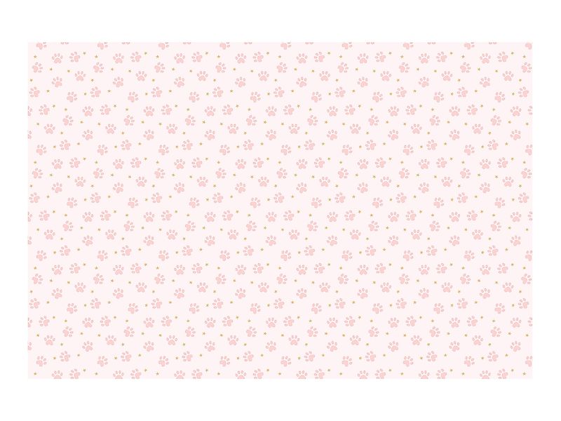 partydeco Tischdecke, Papiertischdecke 180x120cm Pfoten Muster günstig online kaufen