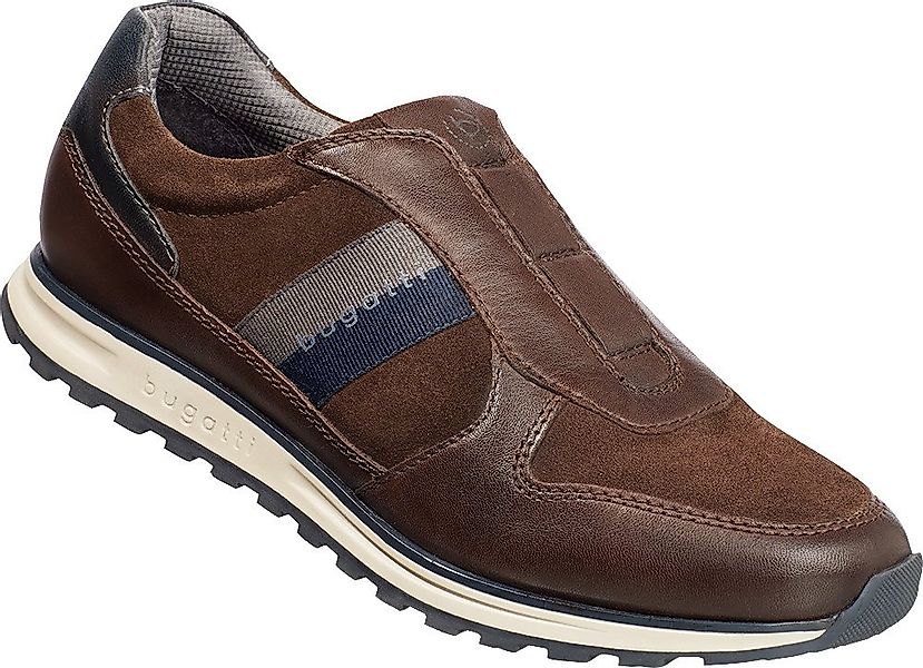 bugatti Slipper aus weichem Nappa- und Veloursleder günstig online kaufen