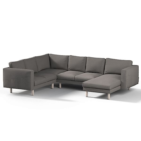 Bezug für Norsborg 5-Sitzer Ecksofa mit Recamiere, dunkelgrau, Norsborg Bez günstig online kaufen