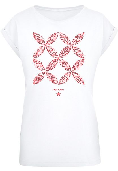 F4NT4STIC T-Shirt "Blumenmuster Coral", Print günstig online kaufen