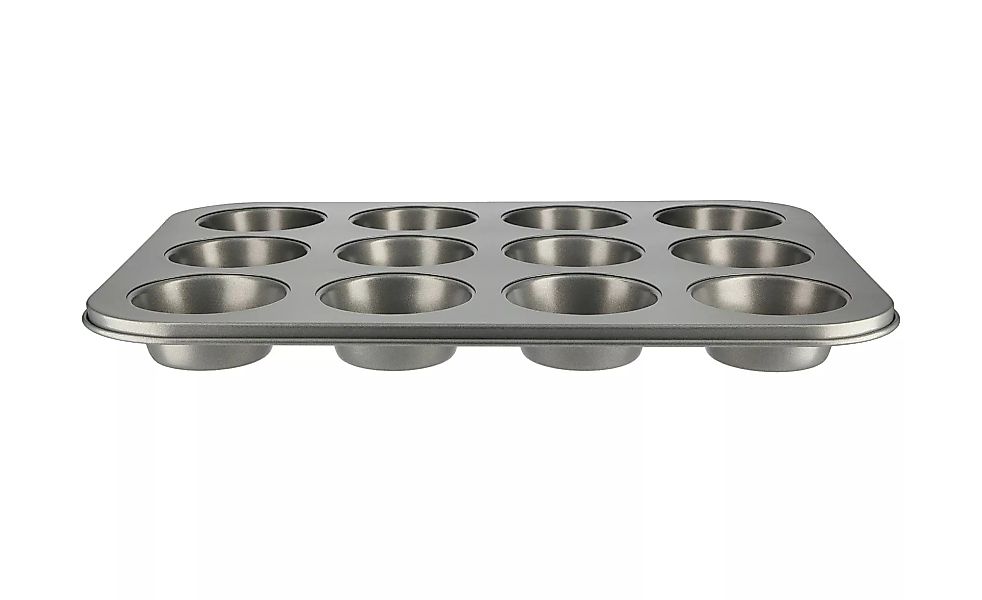 KHG Muffinform, 12er - silber - 26,5 cm - 3 cm - Sconto günstig online kaufen