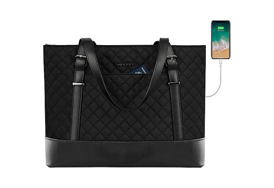 LuxusKollektion Laptoptasche Laptop Damen Handtasche Schwarz 15,6 Zoll Busi günstig online kaufen