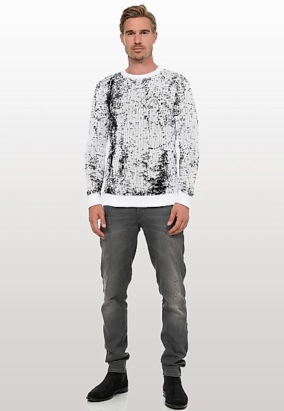 Rusty Neal Strickpullover im angesagten zweifarbigen Design günstig online kaufen