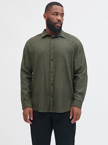 Jack & Jones PlusSize Langarmhemd "JJECLASSIC MELANGE SHIRT L/S SN PLS" günstig online kaufen