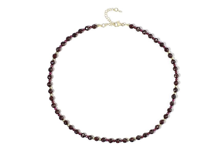 Cavill Silberkette Cavill Granat Halskette 925 Sterlingsilber vergoldet mit günstig online kaufen