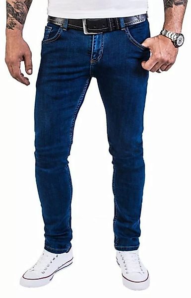 Rock Creek Slim-fit-Jeans Herren Jeans Stonewashed Blau RC-2139 günstig online kaufen