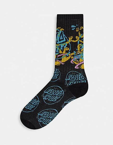 Santa Cruz – Ermsy Twisted – Socken in Schwarz günstig online kaufen