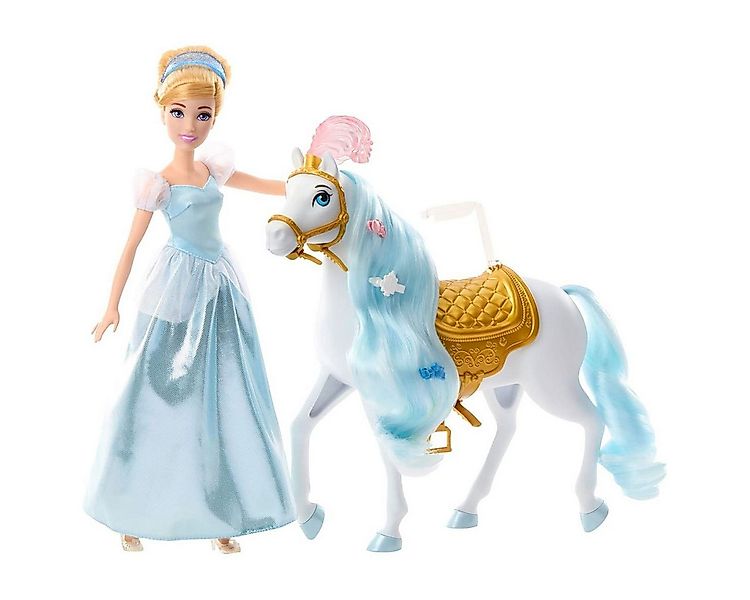 Mattel® Stehpuppe Mattel HPF95 - Disney Princess - Cinderella mit Pferd günstig online kaufen