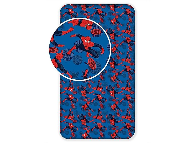 Spiderman Spannbettlaken Spider Man Spannbettlaken Größe: 90 x 200 cm 100 % günstig online kaufen